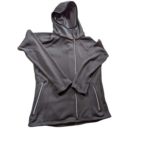 Dover Saddlery Fleece Jacket Womens Medium Hooded Full Zip Equestrian Activewear - Picture 8 of 13